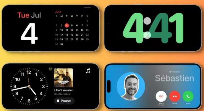清涧苹果手机维修分享iOS17横屏充电待机显示有什么好处 